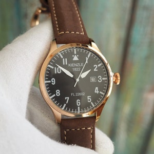 KIENZLE  Flieger 22602- German Aviator style quartz  men's watch, mint condition, unworn
