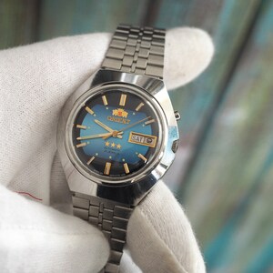 ORIENT Vintage Japan self winding mechanical men s watch Orient automatic 1960 70 s export watch for the Arab market