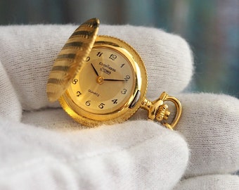 PALLAS Stowa - vintage quartz watch necklace -  Tiny Vintage German Ladies   pendant Watch - mint condition, unworn