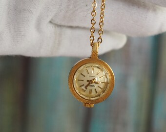 CHAIKA -  Vintage  Ladies  pendant/necklace  mechanical wind up Watch , vintage   necklace watch