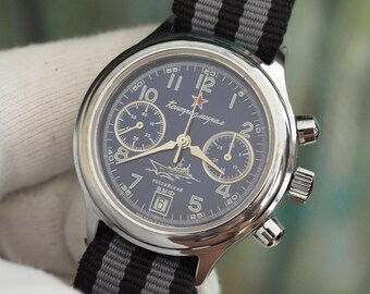 POLJOT 3133 Komandirskie Chronograph , mechanical wind up  Chronograph watch