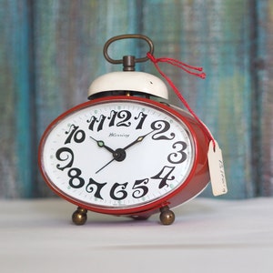 BLESSING - 1970&#39;s small German Alarm clock Blessing - mint condition,  Retro mechanical alarm clock / Vintage alarm clock