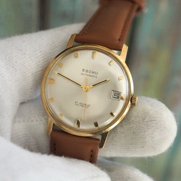 ESCHU Automatic -  German mechanical self winding  men's watch -, vintage   men's watch