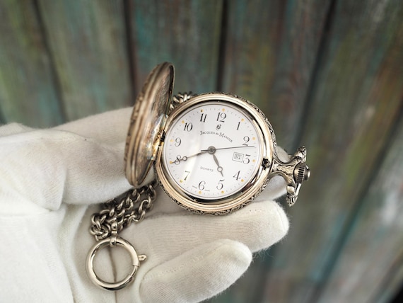 Jacques Du Manoir - Swiss Made Quartz Pocket Watch - Etsy