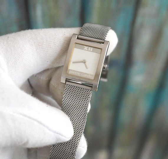 Vintage Pierre Cardin Watch | 22x23mm Case | Stainless Mesh