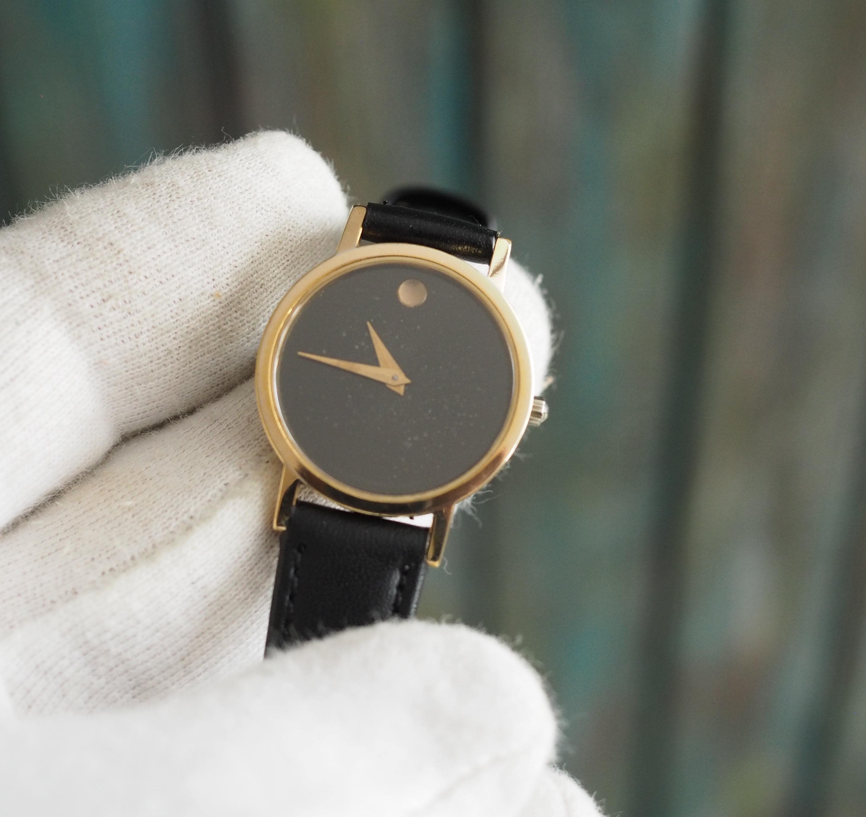 Vintage Highlander MacLeod Women\'s Black Leather‎ Quartz Analog 34mm Watch 8½\