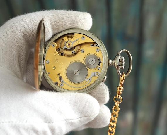 Zentra Goldene Taschenuhren Antik Zentra Taschenuhr Gold Double