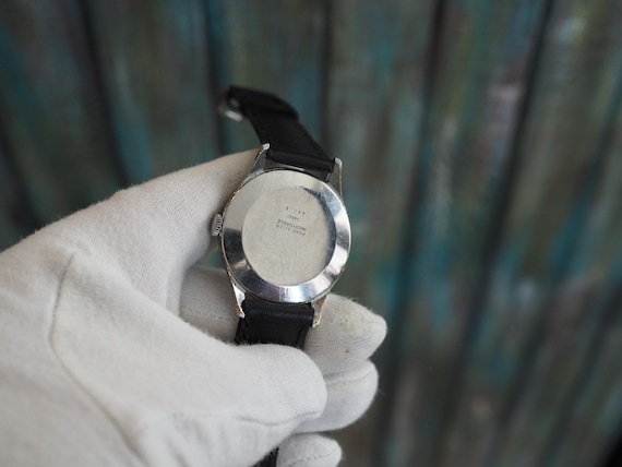 Vintage 1950s Omikron Watch – 36mm Mechanical Wind-up, 21 Jewels