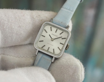 Vintage Tissot-dameshorloge: Zwitsers mechanisch opwindbaar uit de jaren 60
