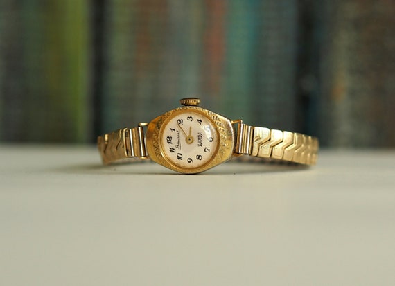 1960er Jahre Deutsche Damenuhr: Vintage Mechanische Armbanduhr mit