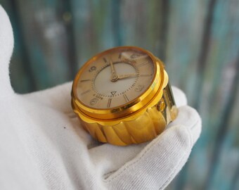 Jaeger-lecoultre Mevomox 8 Day Table Clock – 1950s Vintage Swiss