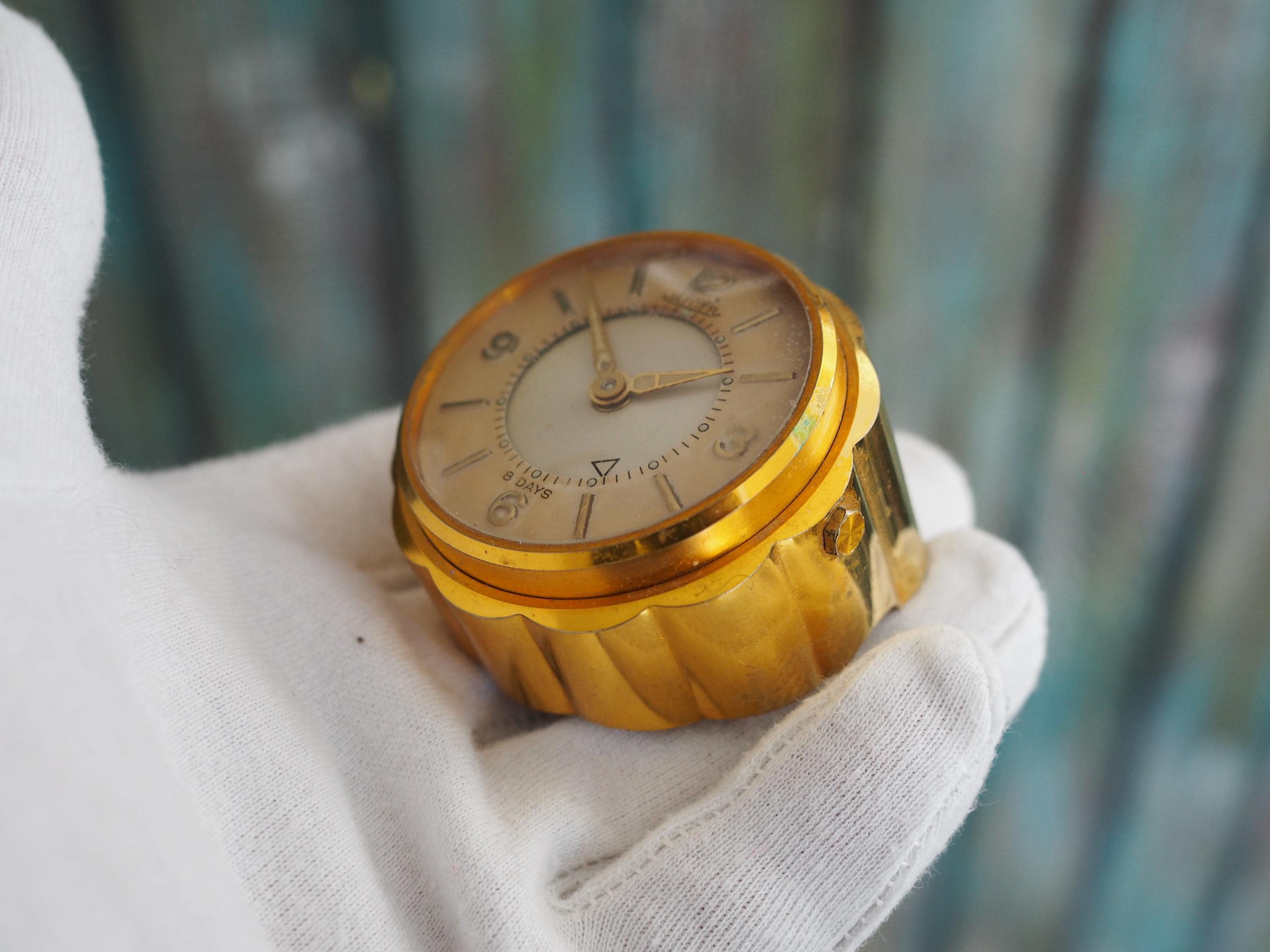 Jaeger-lecoultre Mevomox 8 Day Table Clock – 1950s Vintage Swiss