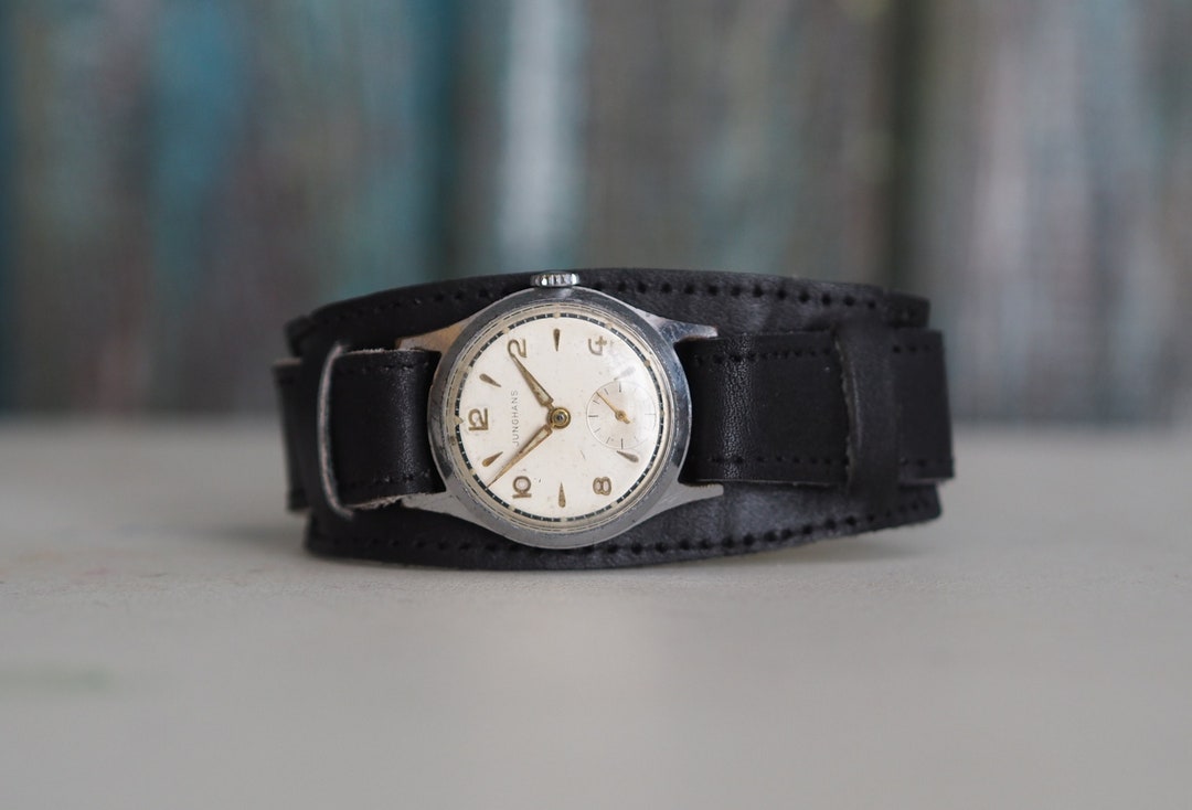 ビンテージ　ドイツ ユンハンス　旅行用？　時計 ヴィンテージ インテリア雑貨/ 陶製 壁掛け時計 Junghsnsユンハンス製