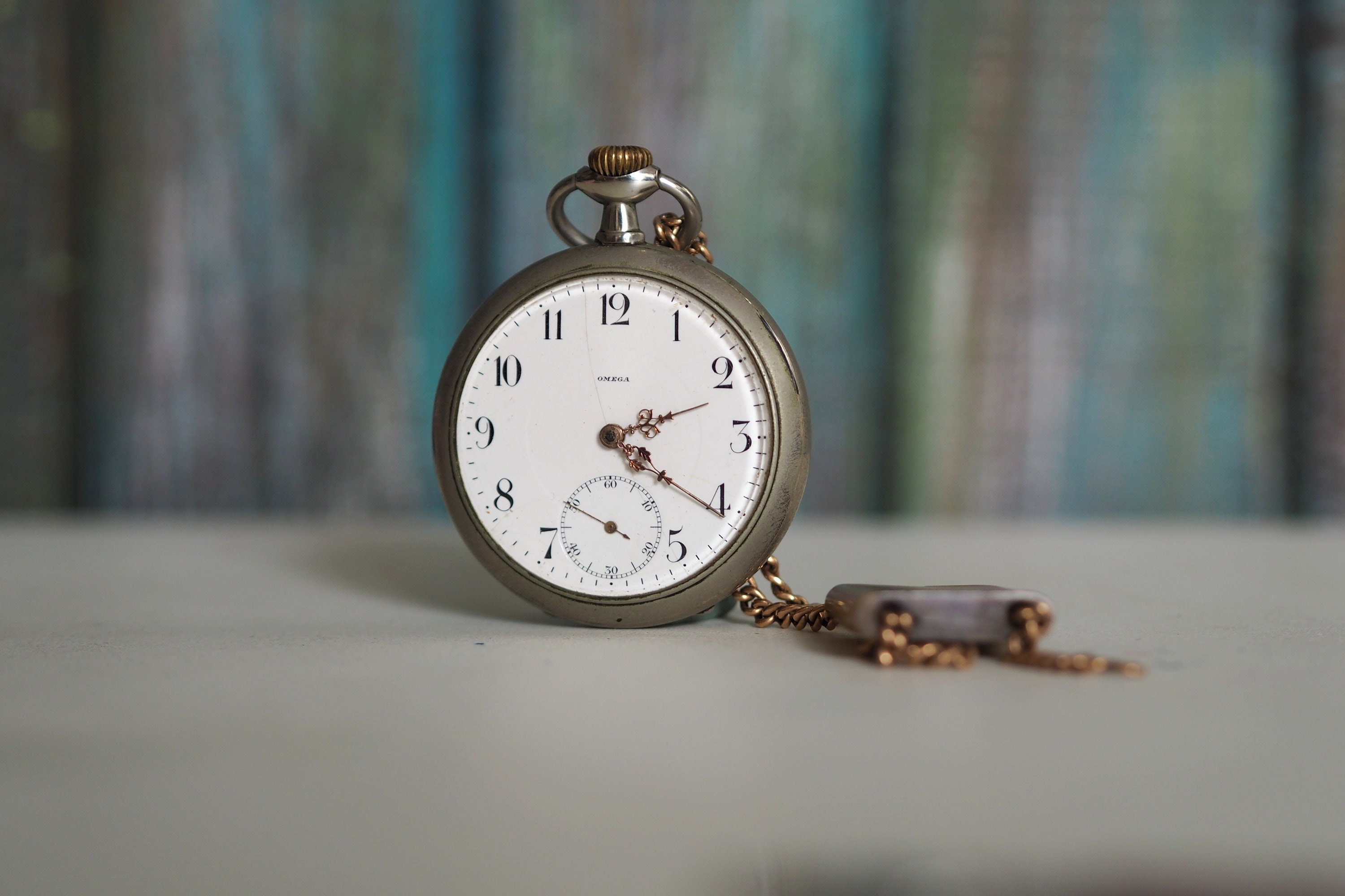 1920 s Swiss Made Pocket Watch OMEGA Antique Mechanical Pocket