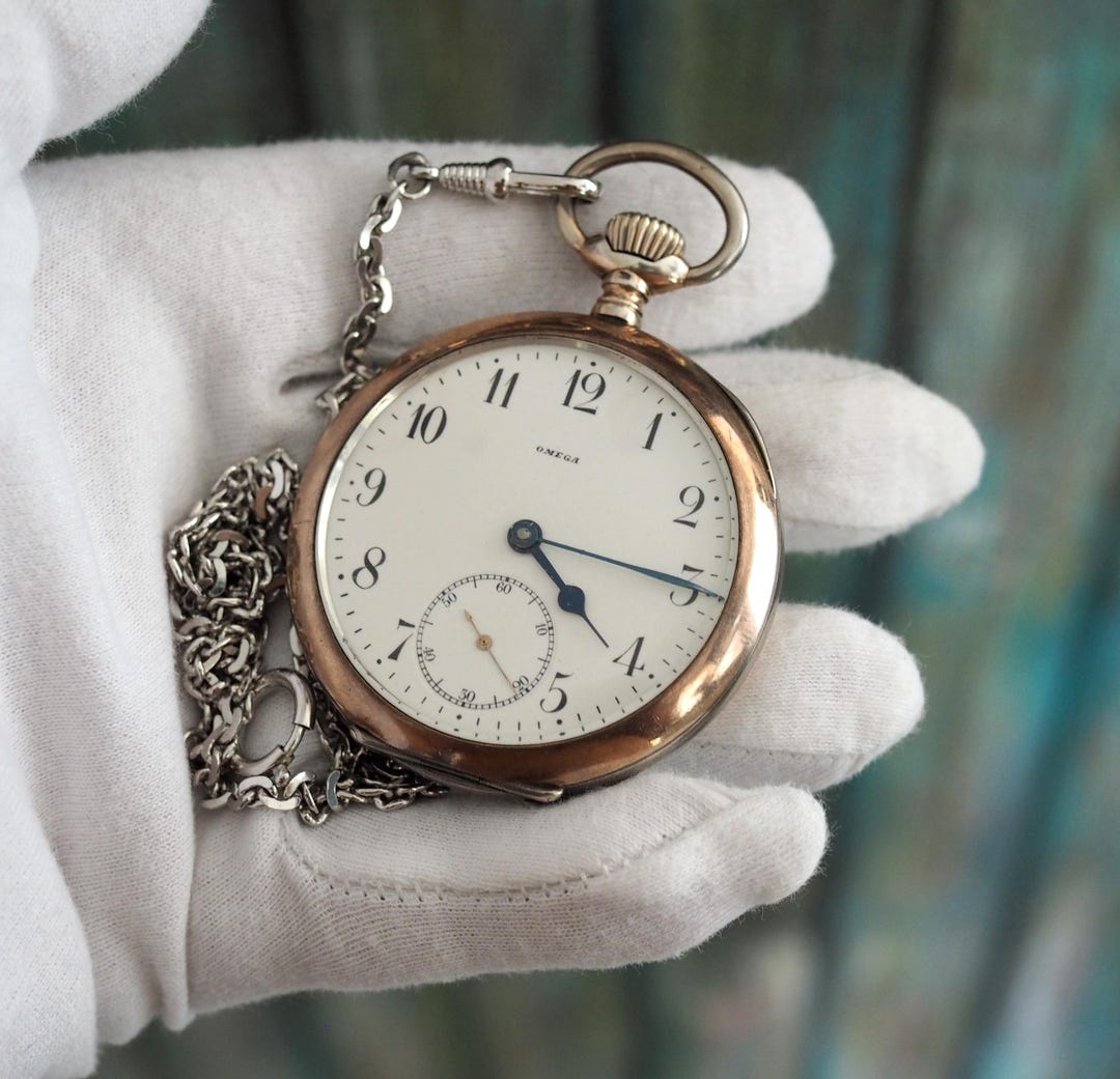 Antique Omega Pocket Watch • .800 Silver Case • 51mm • Grand Prix