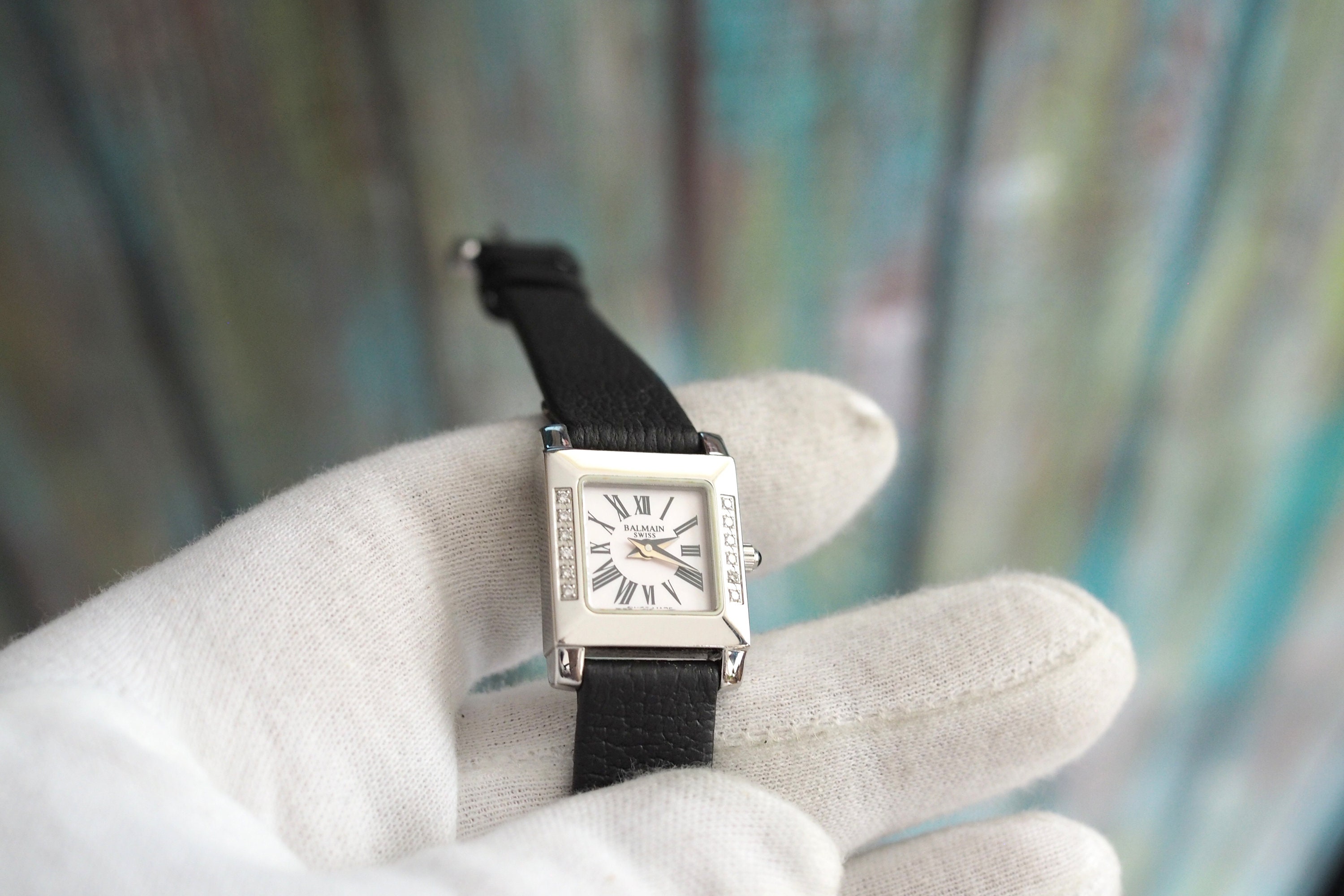 Pierre Balmain Diamods horloge ref. 3335 Vierkant stalen quartz dameshorloge Etsy Belgie