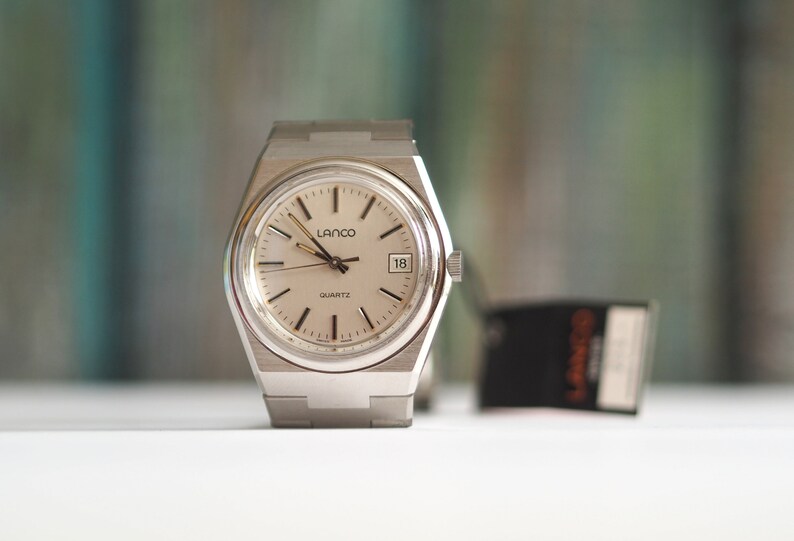 LANCO - Swiss made quartz men's watch, mint condition, unworn, box and papers image 1