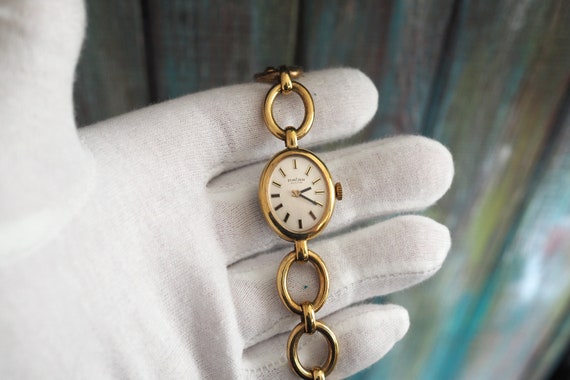 ADORA klein vintage Duits mechanisch opwindbaar dameshorloge