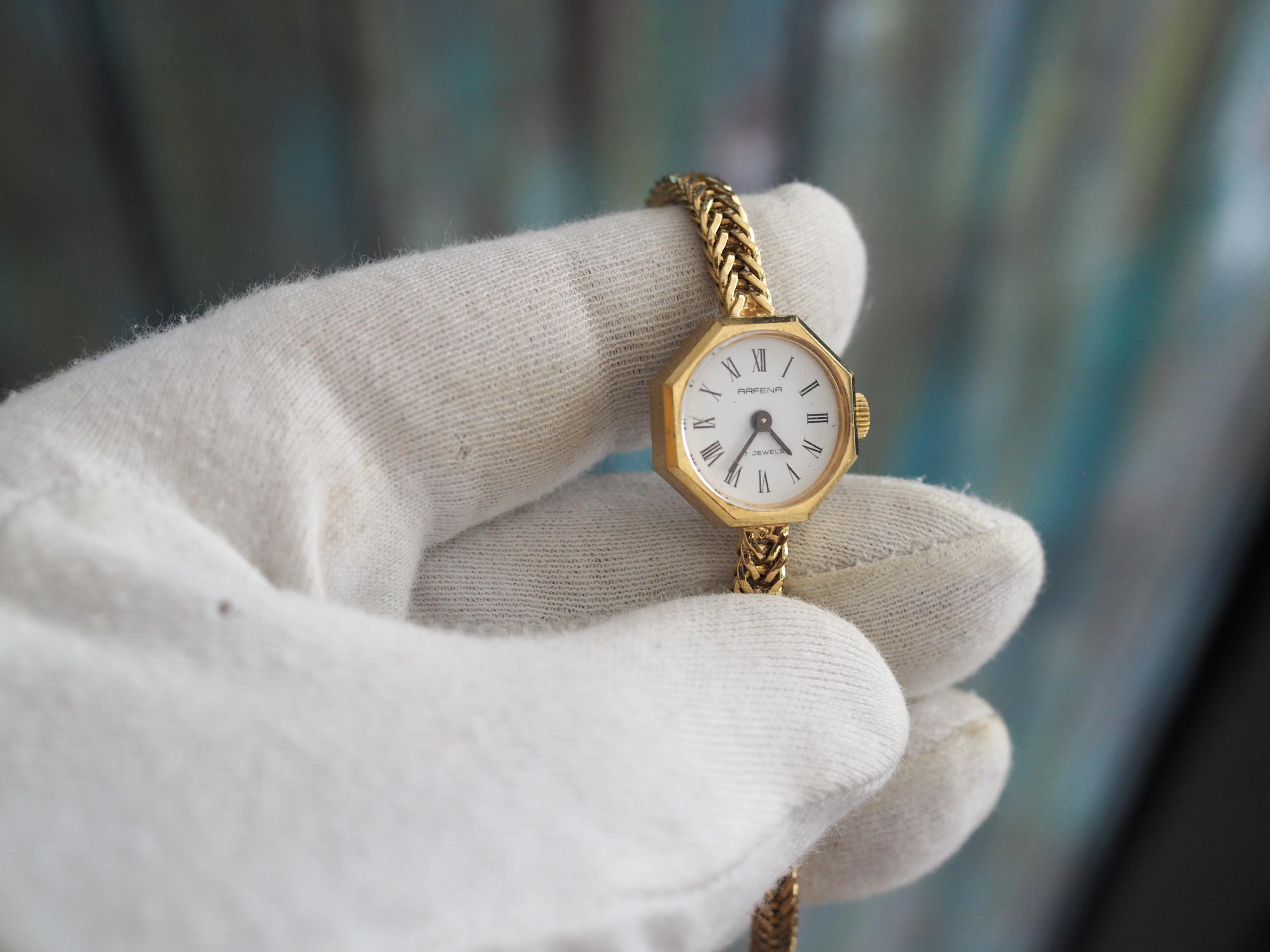 Vintage Andes wristwatch works working gold tone mechanical analog ladies Automatic soul. Ticking inside this iteration of our iconic  main image 2