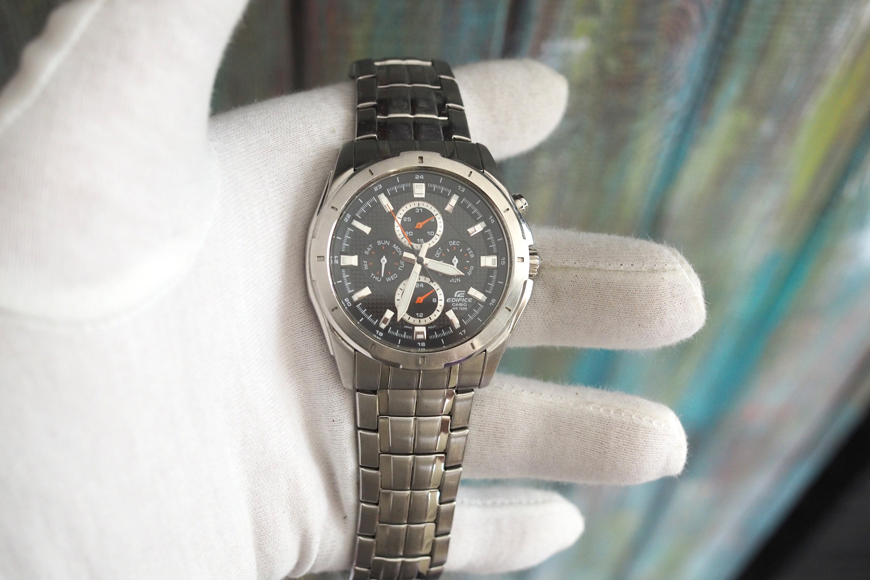 Casio EDIFICE EF 328 Quartz Men s Watch Etsy UK