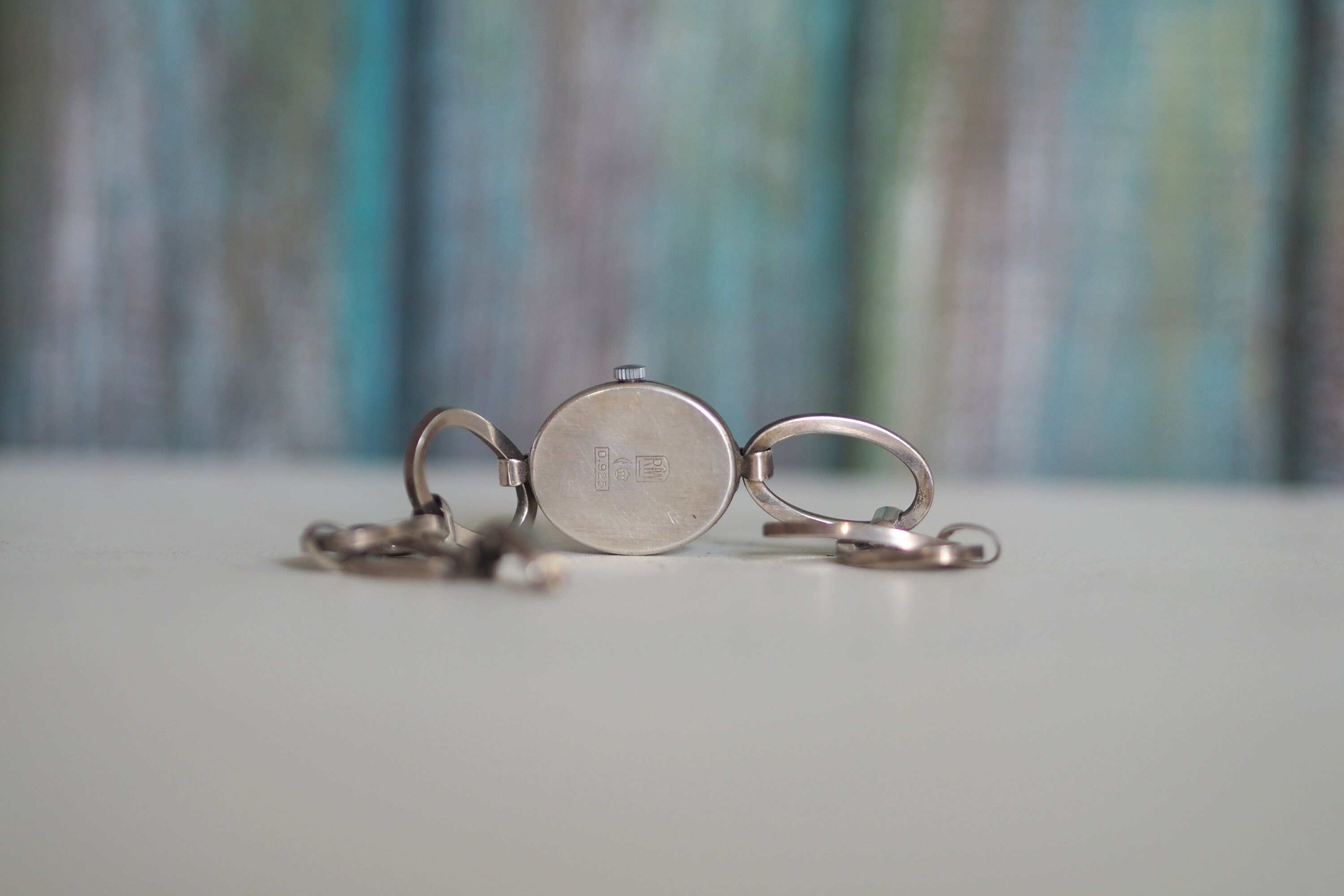 Montre Bracelet Vintage Femme Mécanique Argent Massif - Parurerie - Occasion