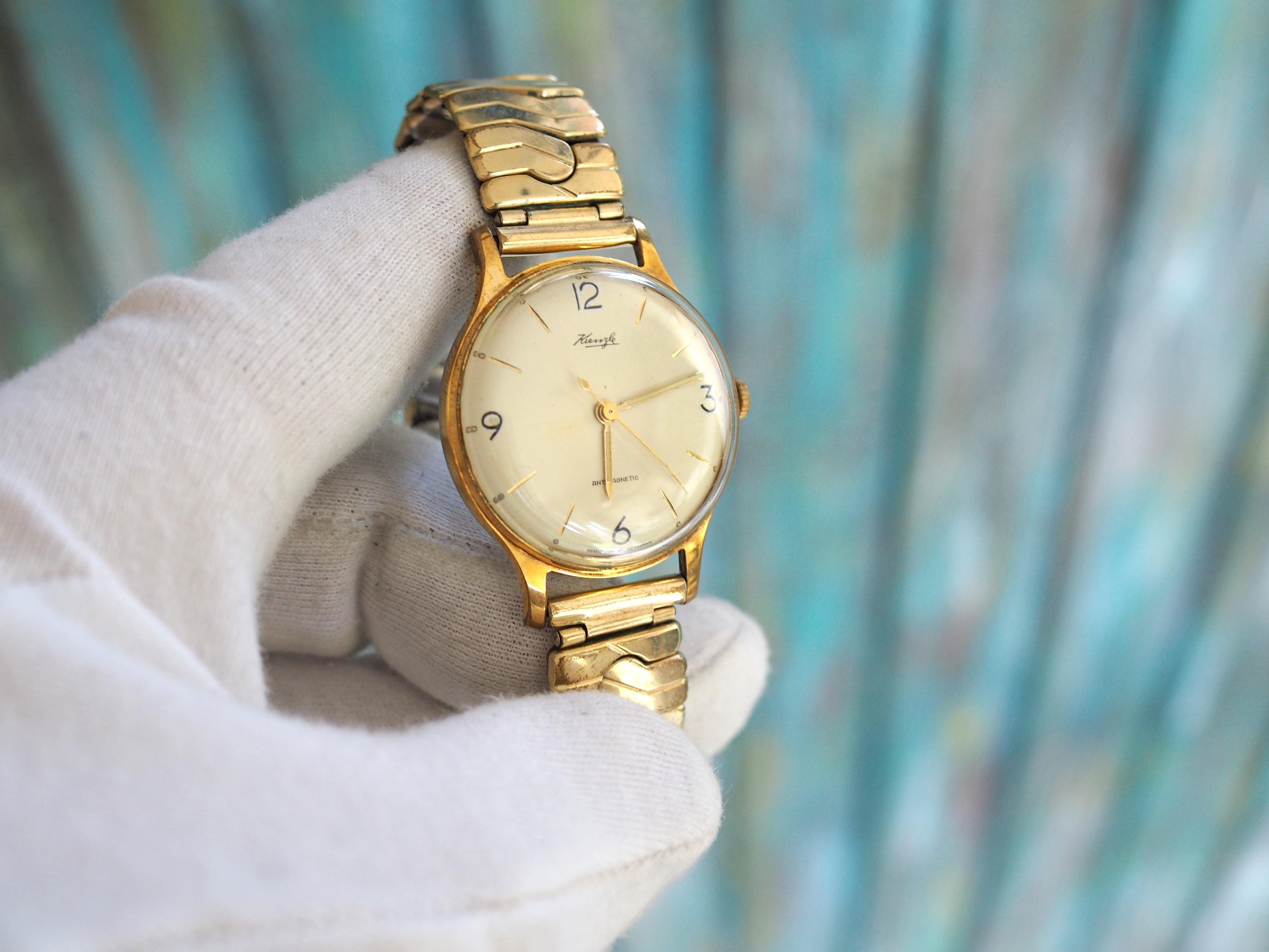 Vintage 1960s Kienzle Mechanical Men's Watch | Gold Tone Wind-up