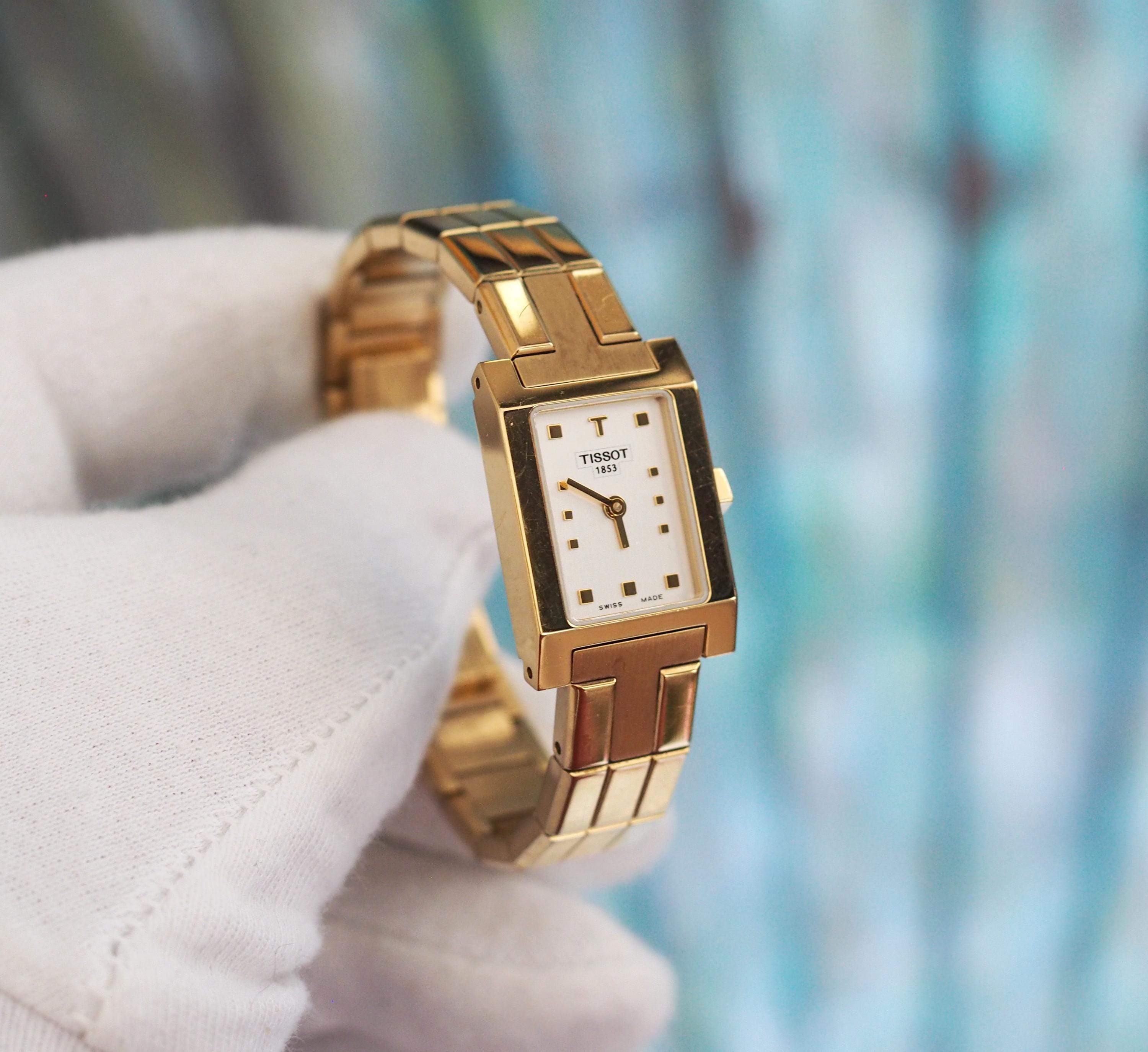 Tissot Gold Plated Super Rare Luxury Vintage Ladies Watch Gold Bracelet Tonight main image 3