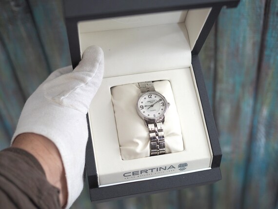 CERTINA Silver Line レディース 手巻き腕時計 銀無垢 Certina Silver