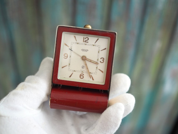 Jaegerlecoultre Art Deco 2 Days Travel Alarm Clock- 1940's Vintage