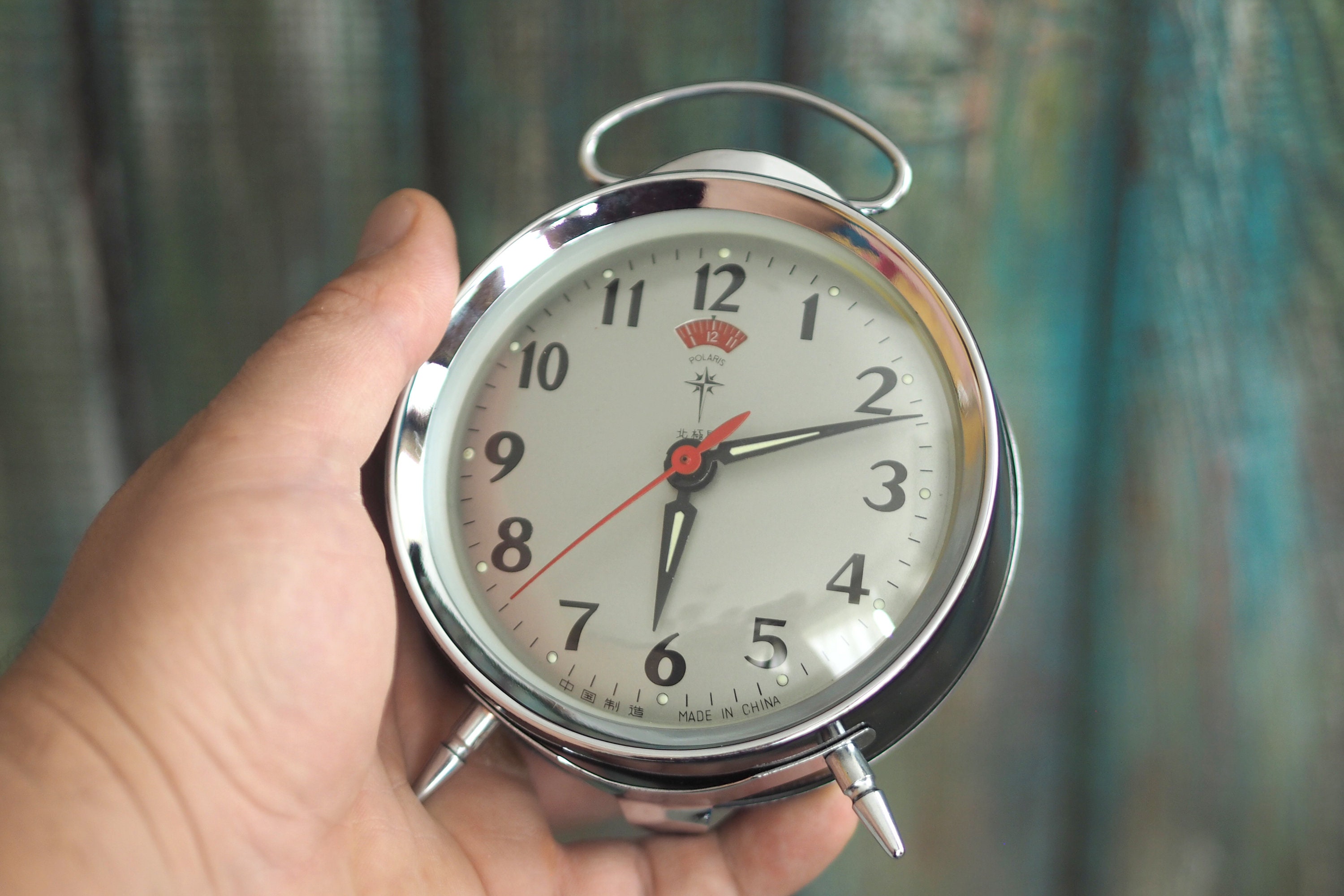 ヴィンテージ POLARIS アラームクロック ホワイト文字盤 POLARIS - Shanghai Clock - Vintage Polaris Alarm Clock, Vintage
