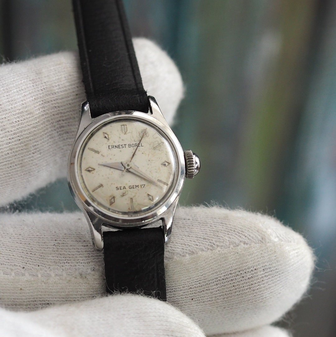 ERNEST BOREL by SYNCHRON 手巻き腕時計 シルバー925 Ernest Borel Sea Gem 17 - Swiss Made Mechanical Wind up Women's