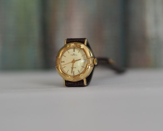 TEMPIC Duits quartz dameshorloge uit de jaren 80 vintage quartz dameshorloge nieuwstaat ongedragen