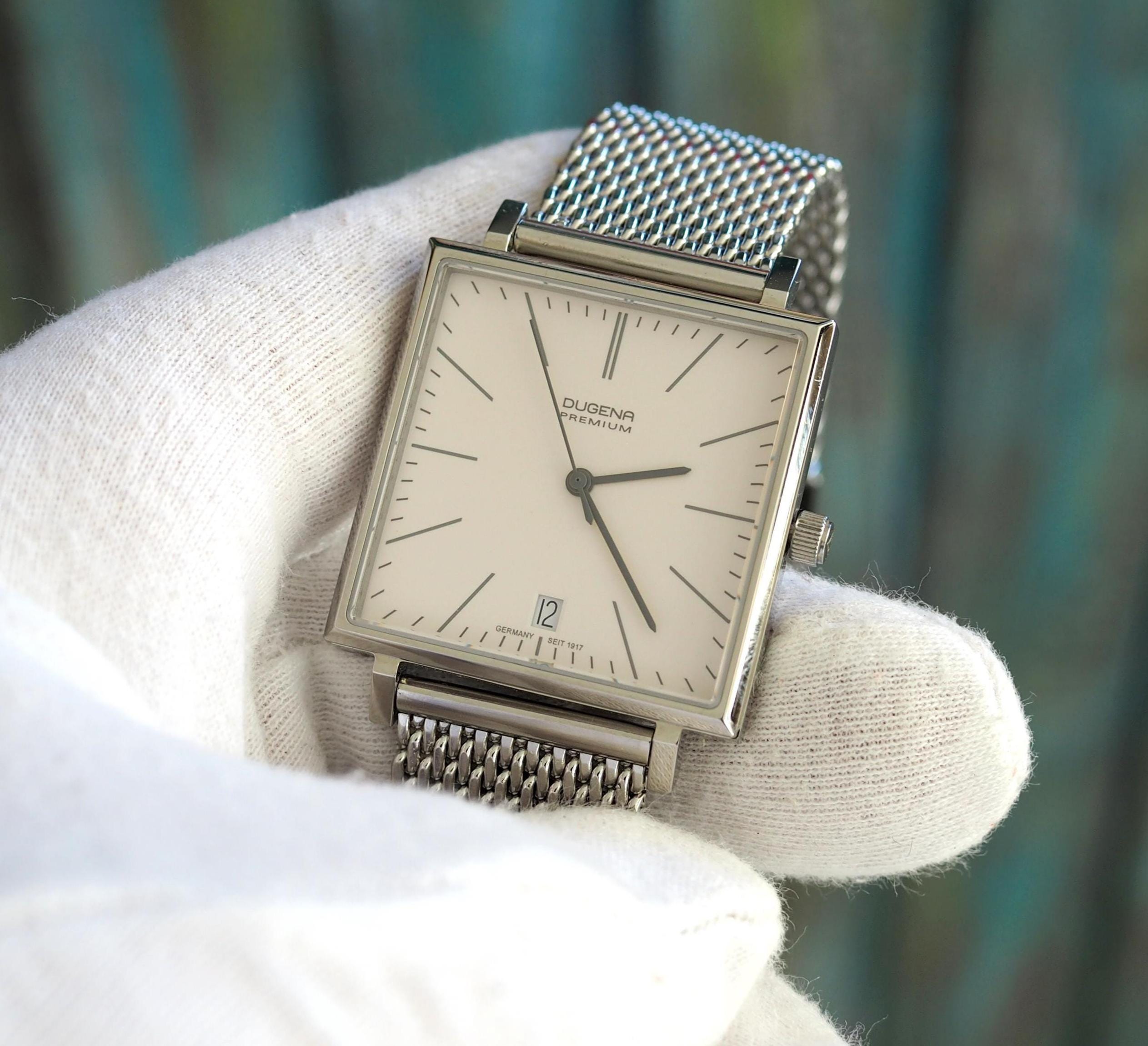 Dugena Dessau Carrée Unisex Quartz Watch With Sapphire Glass and