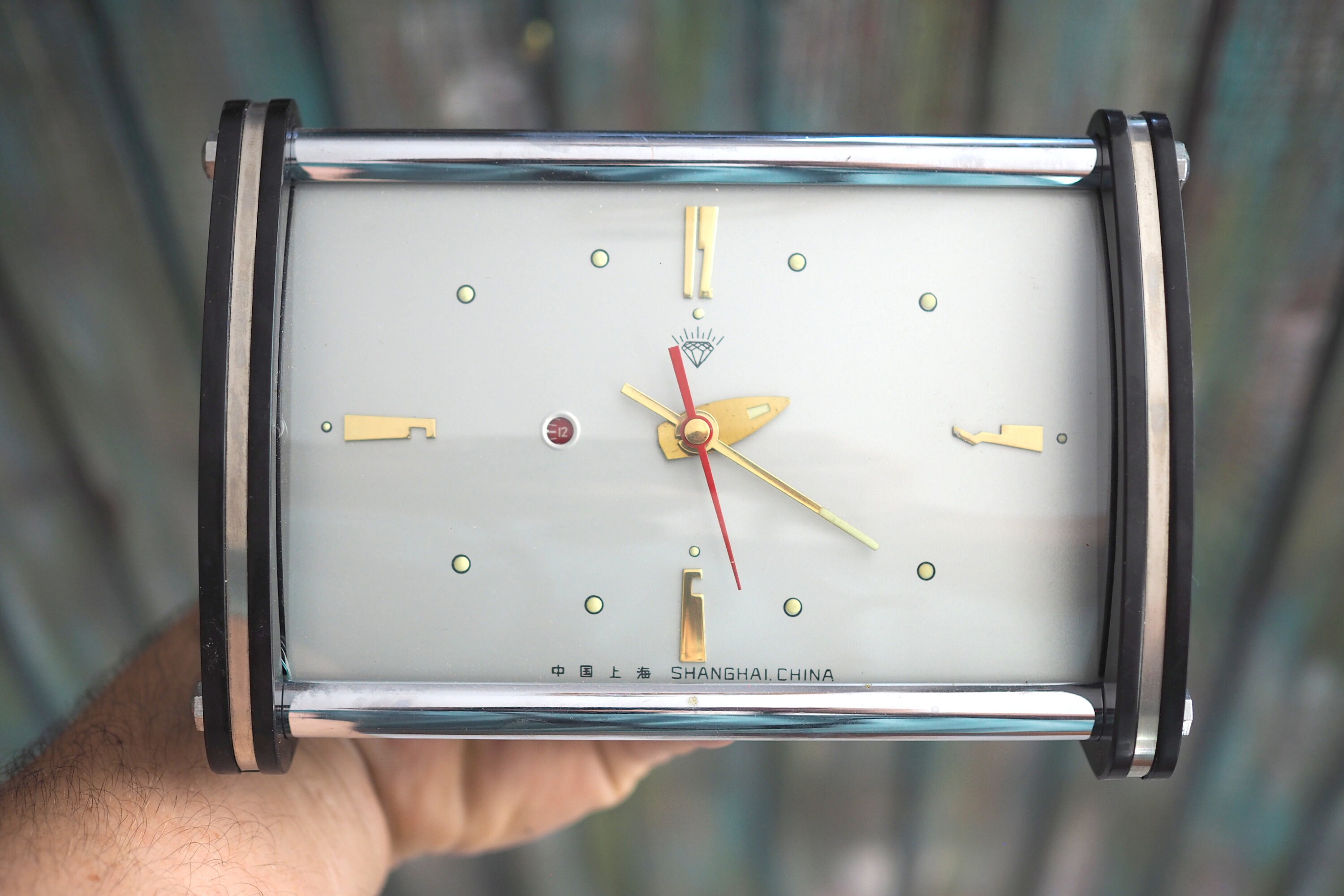 silver diamond watch / working clock / made in china / ? Shanghai Diamond Clock - Etsy main image 2