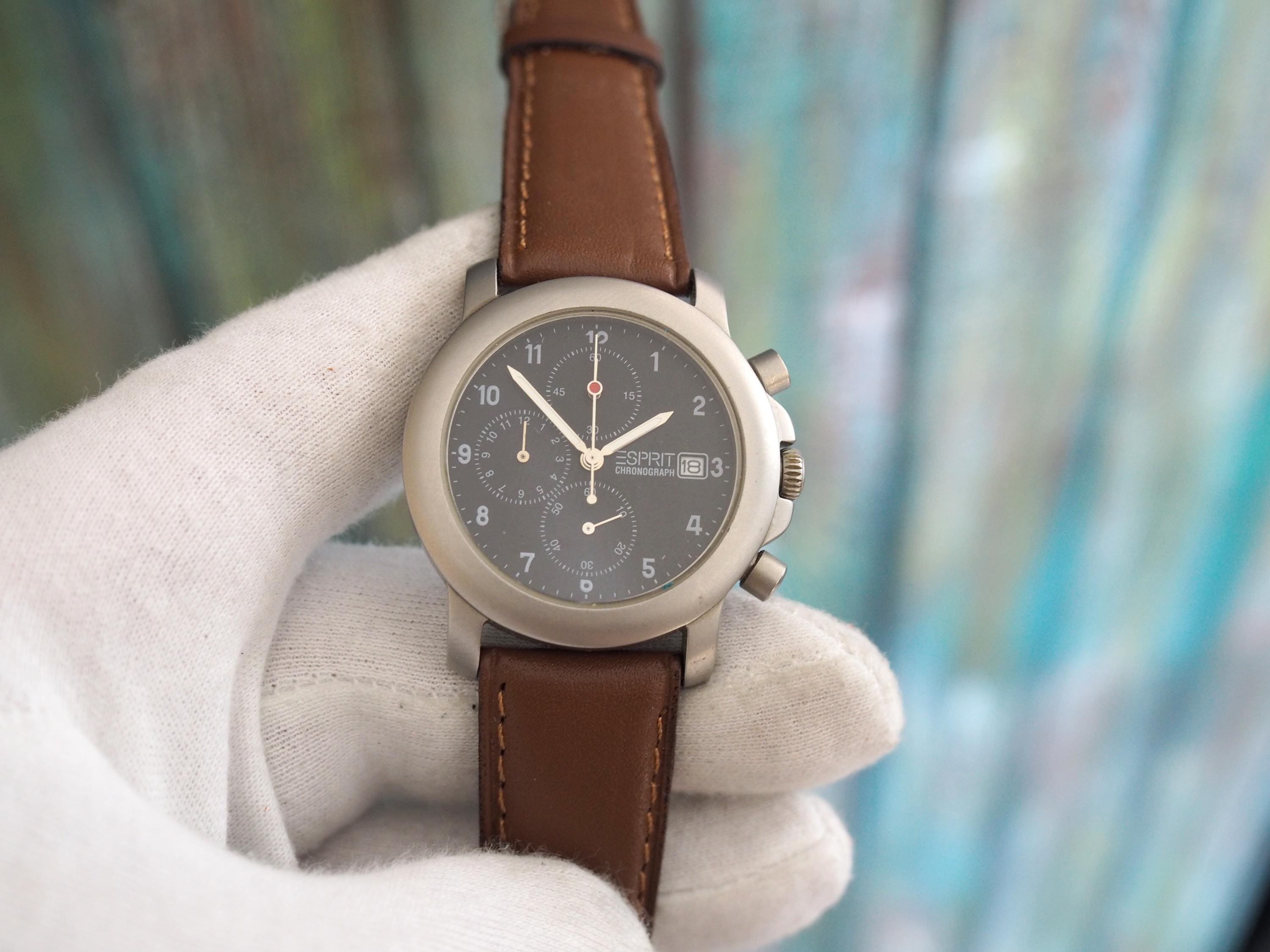 1990\'s Quartz Watch ESPRIT The Stone Age Antiques (Ajesh Jose) | Esprit chronograph  main image 3