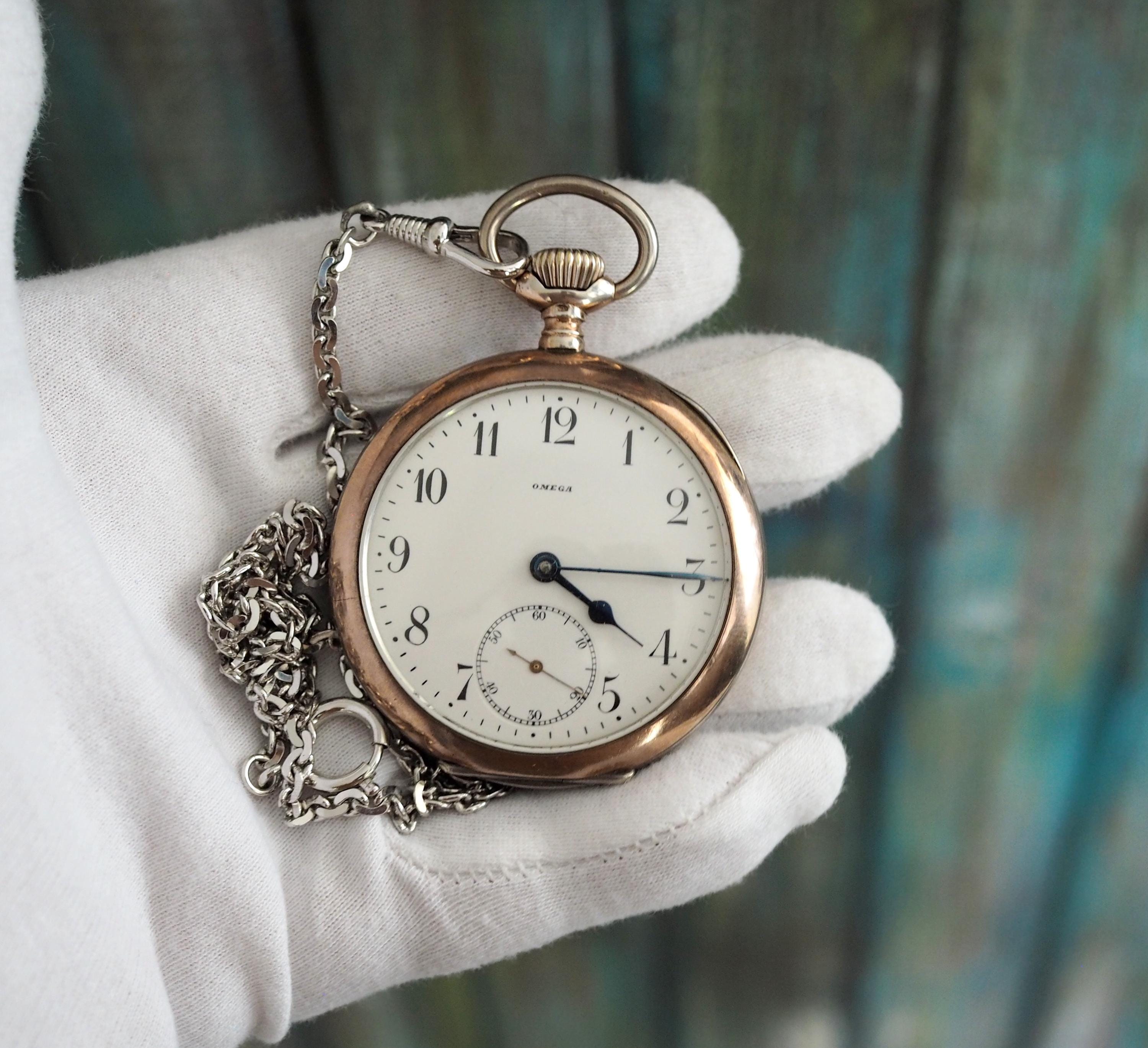 Antique Omega Pocket Watch • .800 Silver Case • 51mm • Grand Prix