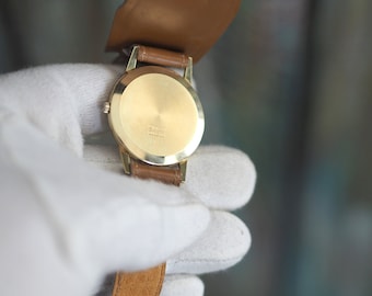 DUGENA Präzision Mechanisches Handaufzug Herrenuhr 14kt