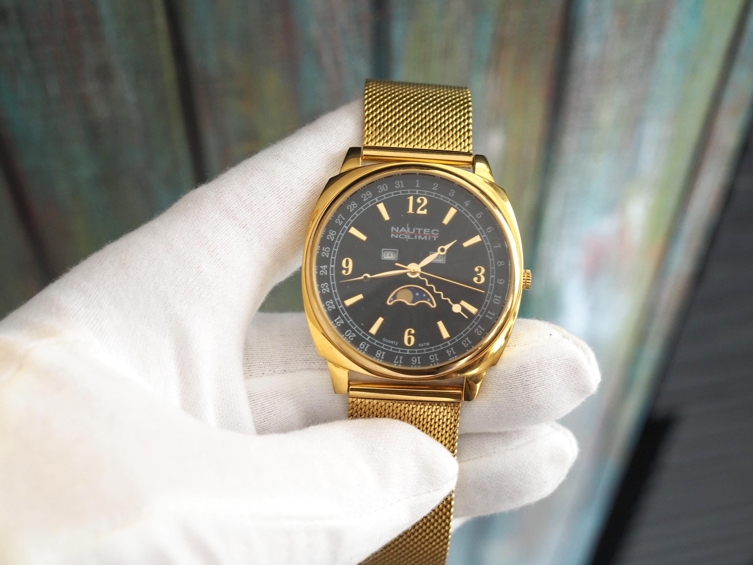 NAUTEC NoLimit Mondphase dreifach Kalender Quarz Herren