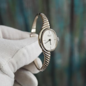 QUINN .925 Silver Bangle Watch | Solid Sterling Silver