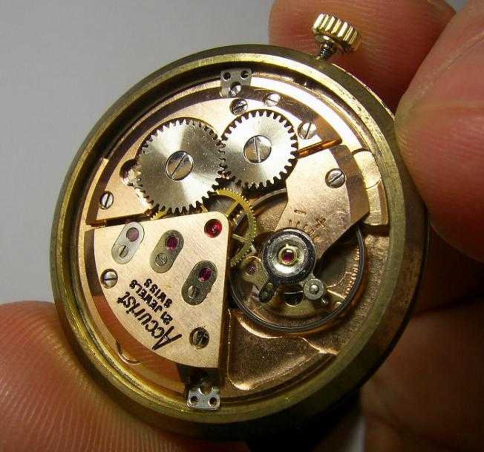 1960's Swiss Made Mechanical Wind up Mens Watch ACCURIST Etsy