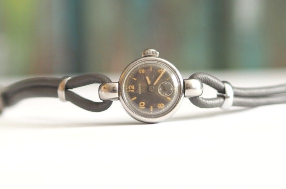 Ladies Consul Swiss Watch Rare Vintage Consul Swiss Made Blue Dail Manual Wind Ladies  main image 3