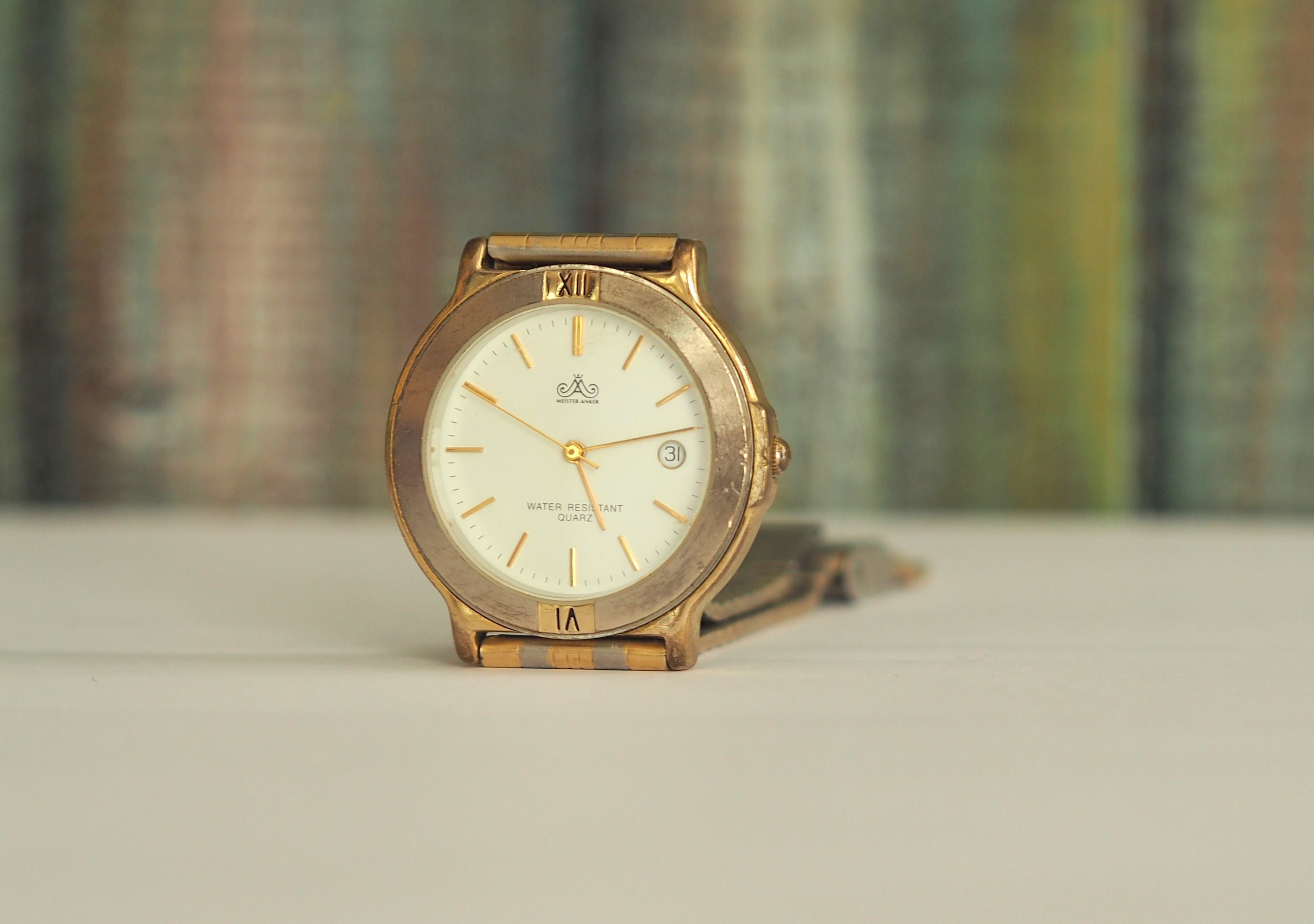 【西ドイツ】Meister Anker社 アンティーク 置時計 ゴールド 美品 Vintage Anker 55 17 Jewels German Gold-plated Pocket Watch - Etsy