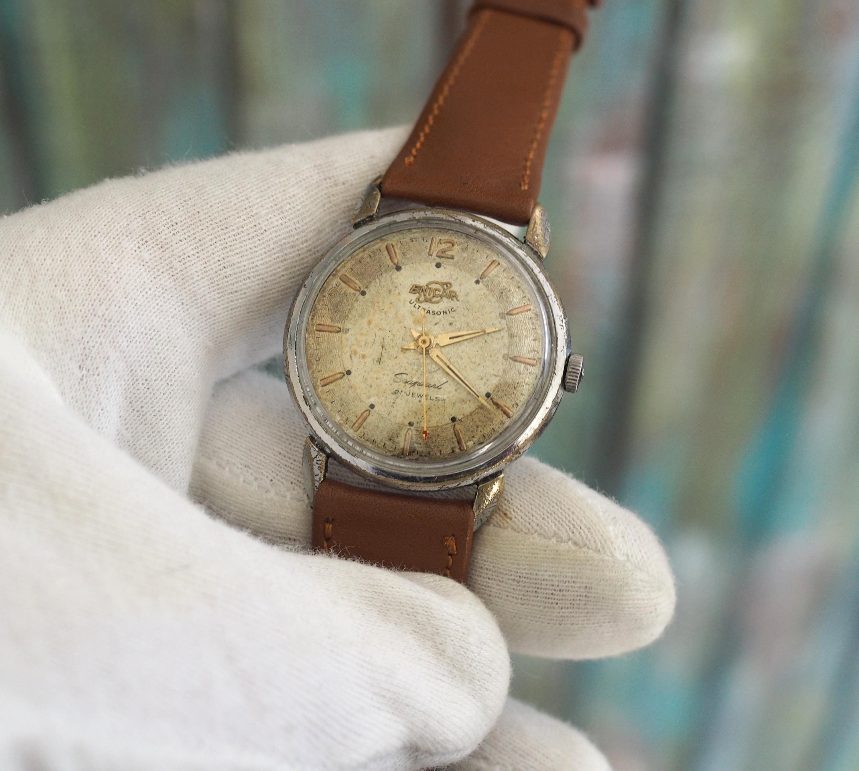 ENICAR Ultrasonic Swiss Made Mechanical Wind up Men s Watch Enicar Vintage Mechanical Watch Etsy Australia