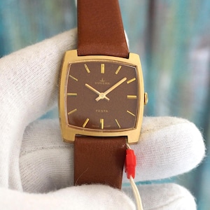 DUGENA Festa -  German mechanical wind up men&#39;s watch-mint condition, unworn