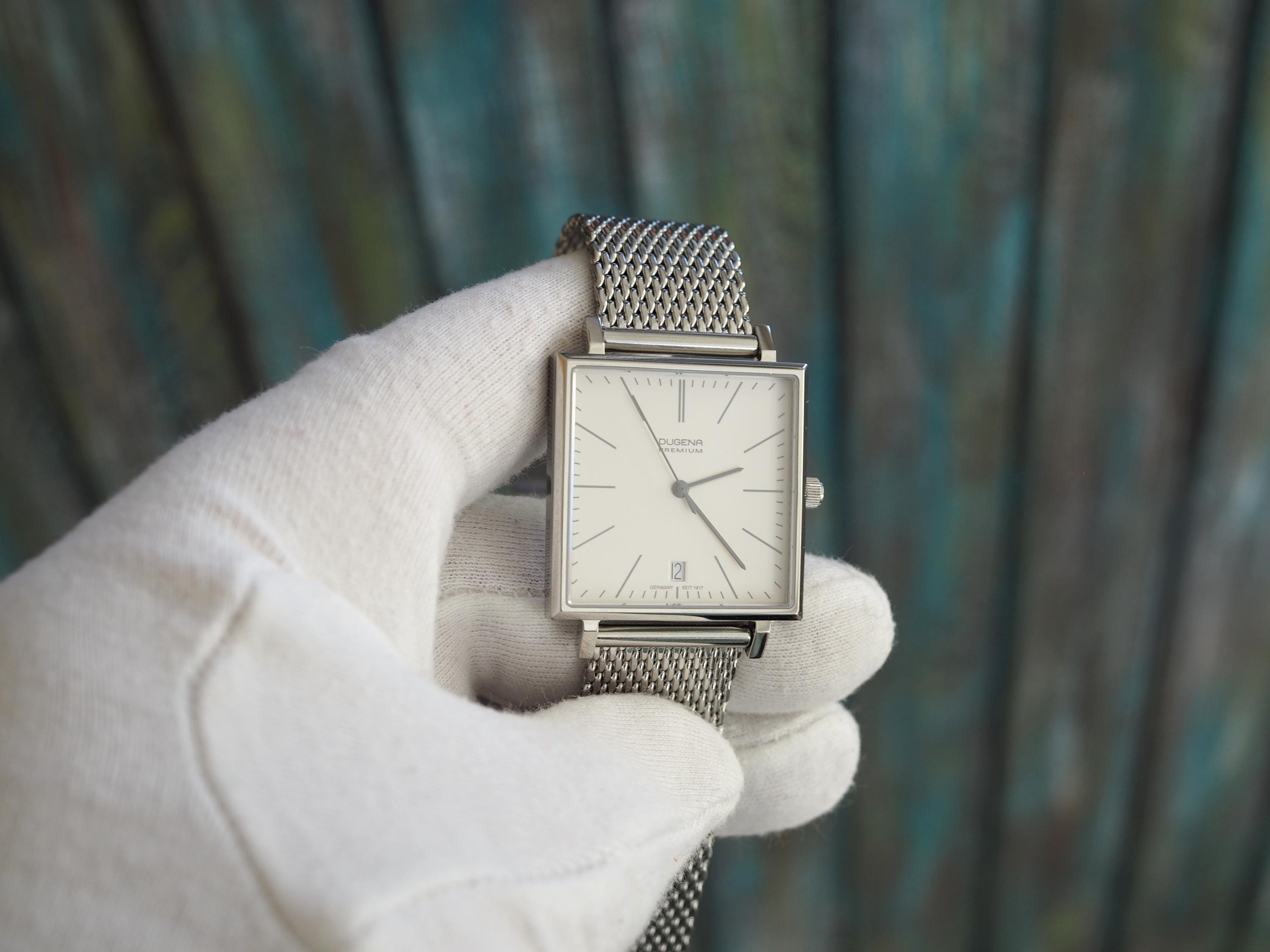 Dugena Dessau Carrée Unisex Quartz Watch With Sapphire Glass and