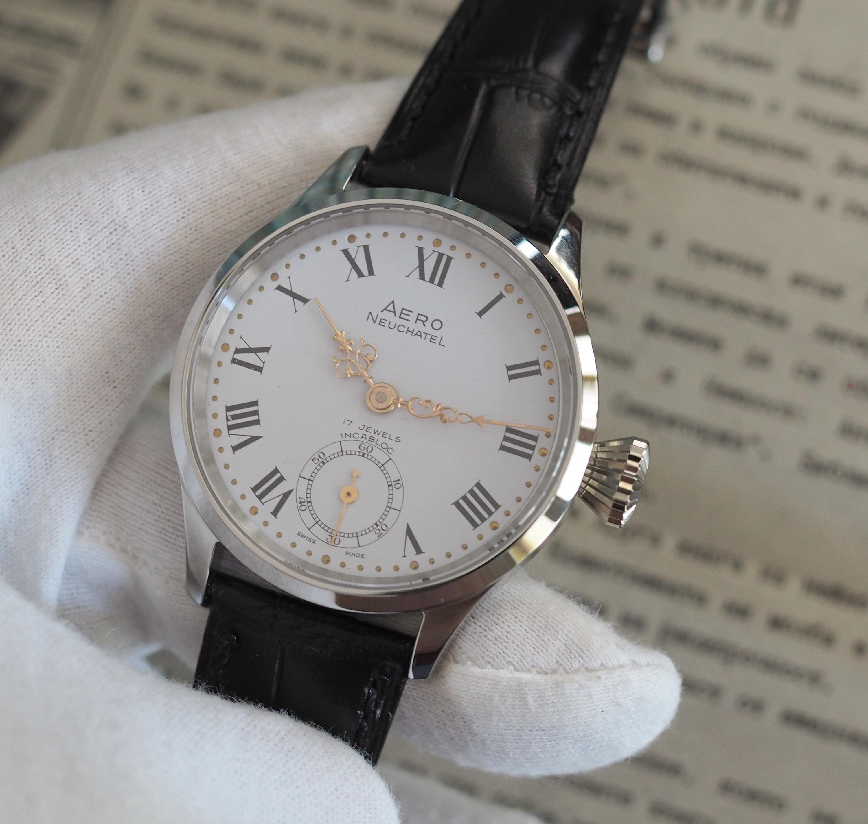 Aero Watch Neuchatel Cal.6498 Eta/unitas -converted Pocket Watch