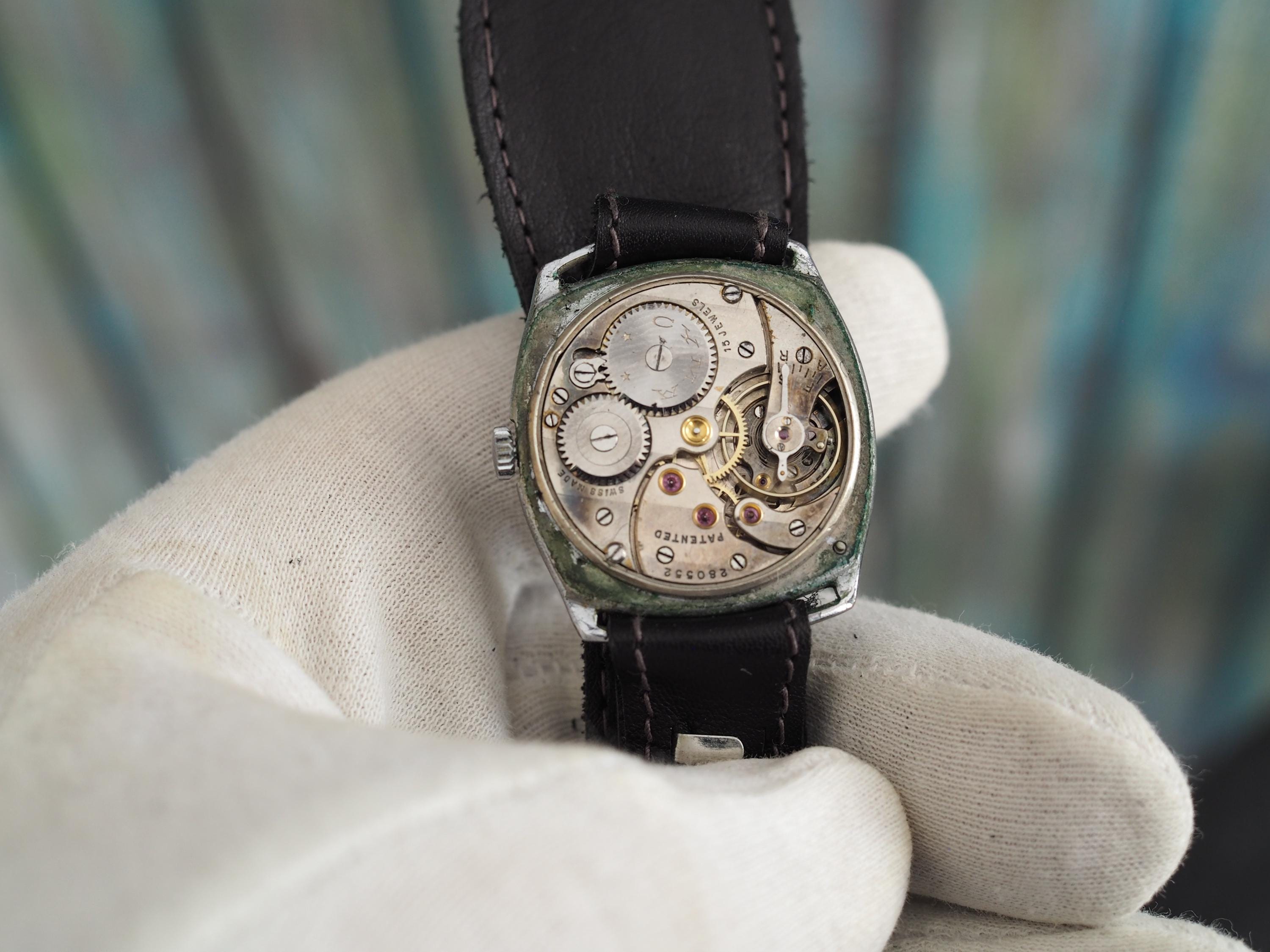 CYMA - WW1 Swiss Made Military Mechanical Wind up Trench Men's