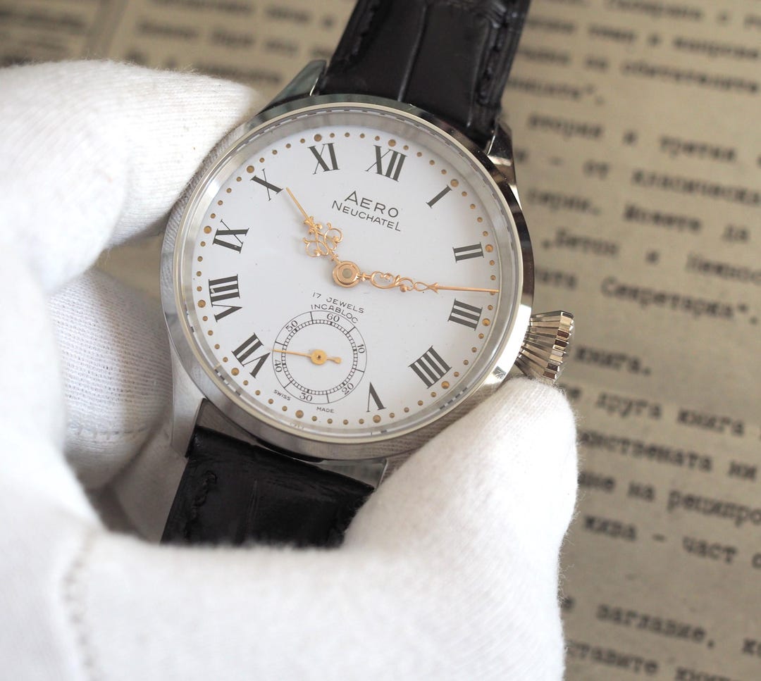 Aero Watch Neuchatel Cal.6498 Eta/unitas -converted Pocket Watch