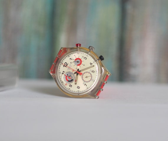 Swatch SCK112 Chrono TIME to CALL  Swiss made   W… - image 4