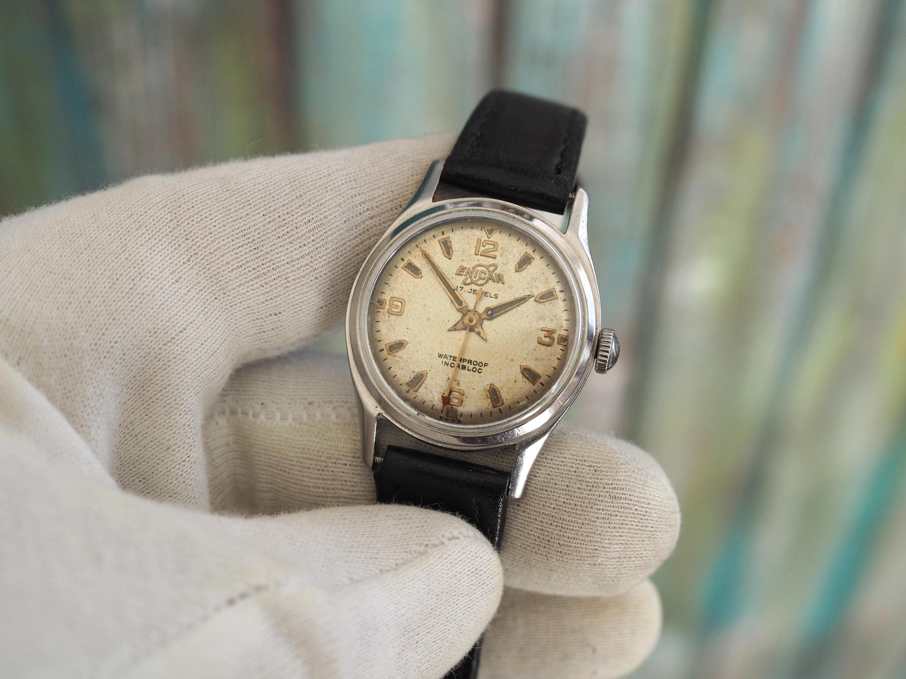 ENICAR - Swiss Made Mechanical Wind up Men's Watch Enicar
